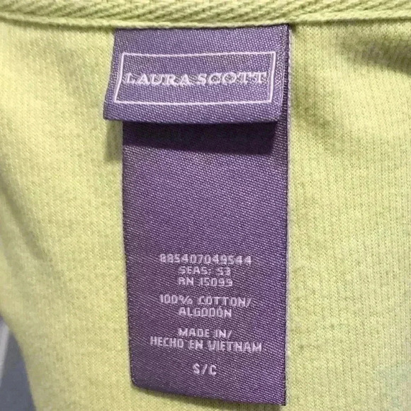 LAURA Scott Size S, 100% Cotton Zip Up Swe… - Picture 3 of 4